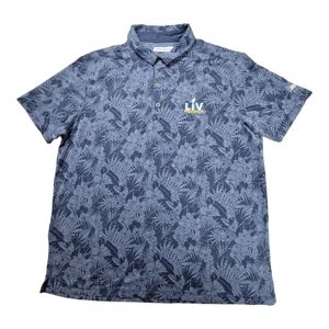 Men's Tommy Bahama Navy LIV Super Bowl Sport Palmetto Palms Polo